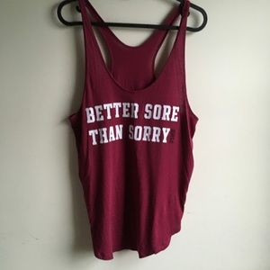 Victoria Secret PINK Medium Maroon Tank
